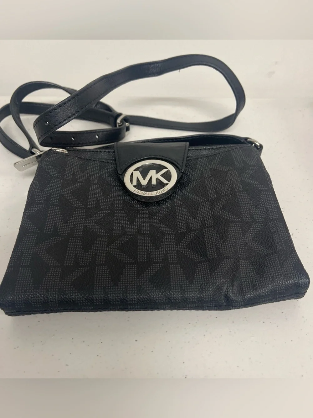 MICHAEL Michael Kors Black MK Logo Crossbody Bag